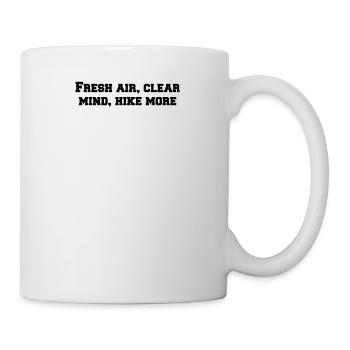 Randonnée - De l’air frais, l’ clair, plus de randonnée - Mug blanc - blanc - Droite
