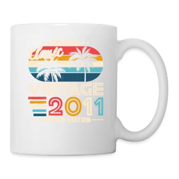 Vintage 2011 Birthday Gift - Mug - white - Right