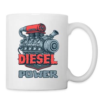 Puissance des moteurs diesel - Mug blanc - blanc - Droite