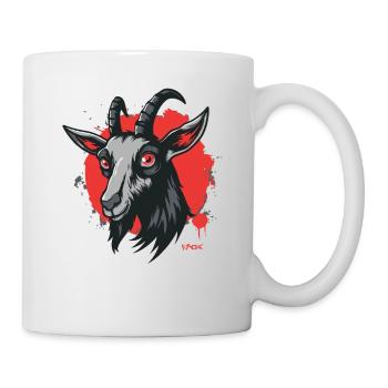 Une chèvre - Mug blanc - blanc - Droite