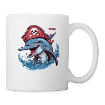 Silly Dolphin Pirate - Mug - white - Right