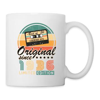 Vintage Geburtstagsfreude 1936 - Tasse - Weiß - Rechts