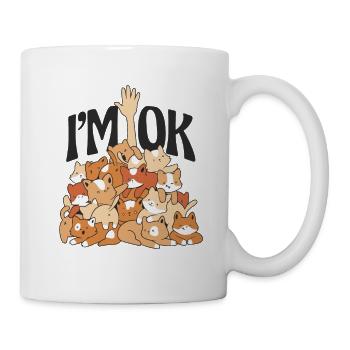Entzückender Hundehaufen - Mir geht es gut - Tasse - Weiß - Rechts