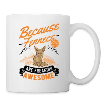 Parce que les Fennecs sont vraiment géniaux Fennek - Mug blanc - blanc - Droite