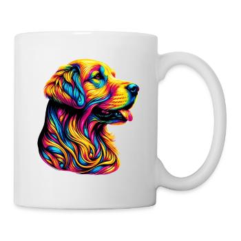 Chien Golden Retriever - Mug blanc - blanc - Droite