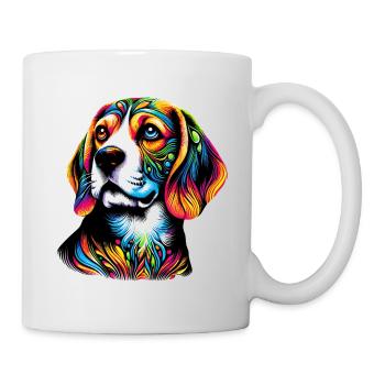 Chien Beagle - Mug blanc - blanc - Droite