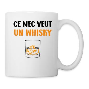 Whisky - Mug blanc - blanc - Droite