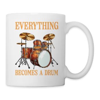 Tout ce que je touche devient un tambour 26 - Mug blanc - blanc - Droite