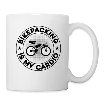 Bikepacking Is My Cardio - Gravel Bike Bikepacking - Mug - white - Right