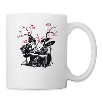 Drumming Sakura Geisha - Mug - white - Right