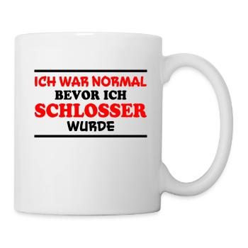 Schlosser Spruch Beruf Lustiges Schlosser Geschenk - Tasse - Weiß - Rechts