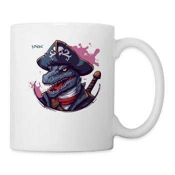 Le Pirate Lézard Dino - Mug blanc - blanc - Droite