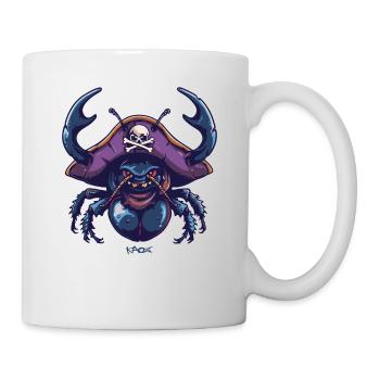 Der erstaunliche Mistkäfer Pirat - Tasse - Weiß - Rechts