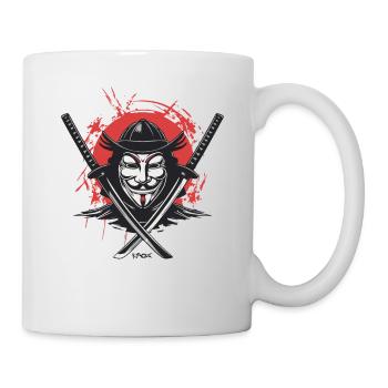 Combattant de la liberté japonais Samurai Fawkes - Mug blanc - blanc - Droite