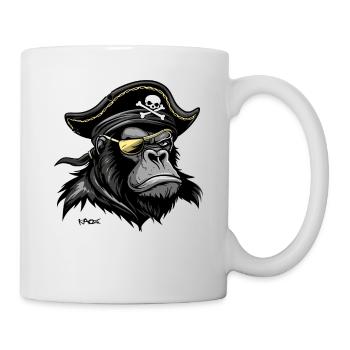 Gorilla Pirate - Mug - white - Right