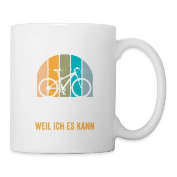 Fahrrad E-Bike Mountainbike - Tasse - Weiß - Rechts