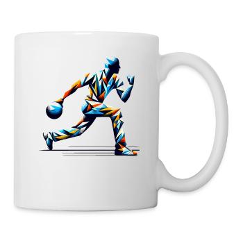 Polygone Art Tenpin Bowling Bowler - Mug blanc - blanc - Droite