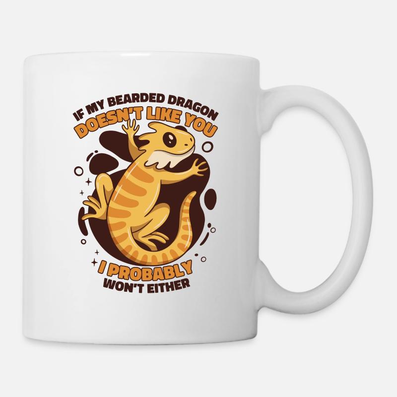 Si mon dragon barbu ne t’aime pas, Pogona - Mug blanc - blanc