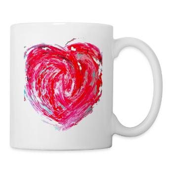 "Heart2" by Acryl Gallery & Design - Mug - white - Right