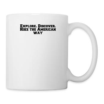 Randonnée - Explorer. Découvrir. Randonnée à l’américaine - Mug blanc - blanc - Droite