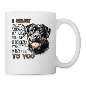 Rottweiler Hundehalter T für Rottweiler - Tasse - Weiß - Rechts