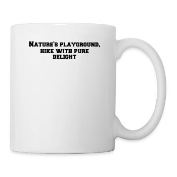 Hiking - Nature's playground, hike with pure - Mug - white - Right