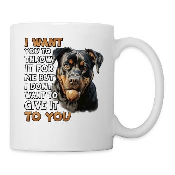Porte-chien Rottweiler T pour les propriétaires - Mug blanc - blanc - Droite