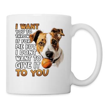 Jack Russell T pour les propriétaires de chiens - Mug blanc - blanc - Droite