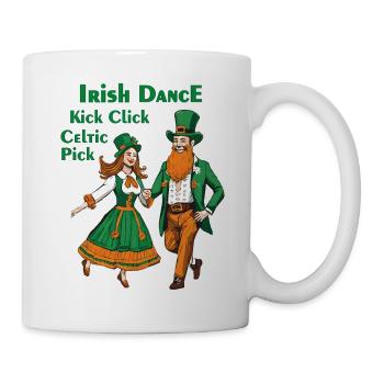 DANSE IRLANDAISE KICK CLICK PIC CELTIQUE - Mug blanc - blanc - Droite