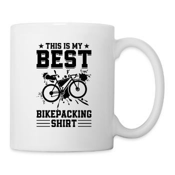 C’est ma meilleure chemise de bikepacking vélo de gravier - Mug blanc - blanc - Droite