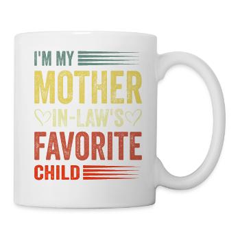 Je suis ma mère dans faible préféré enfant fils fille - Mug blanc - blanc - Droite