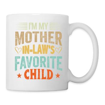 Je suis ma mère dans faible préféré enfant fils fille - Mug blanc - blanc - Droite