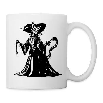 Tabaxi Witch RPG Spiel - Tasse - Weiß - Rechts
