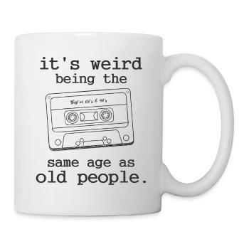 50e 60e anniversaire 80e des années 90 cadeau de retraité - Mug blanc - blanc - Droite