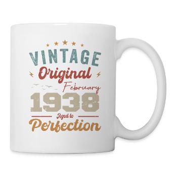 Born in February 1938 vintage 1938 birthday - Mug - white - Right