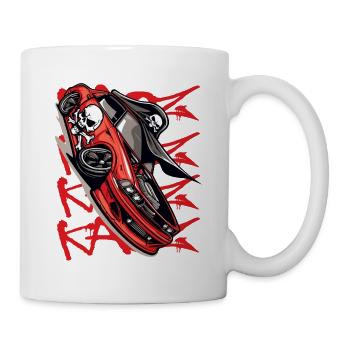 Super Sports Car Cartoon JDM Muscle PirateTuning - Mug - white - Right