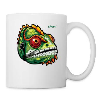 Chamäleon Echse - Tasse - Weiß - Rechts