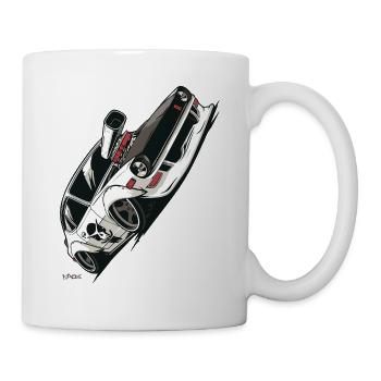 Voiture de sport Super Turbo JDM Retro - Mug blanc - blanc - Droite