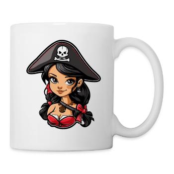 Cute Anime Pirate Girl - Mug - white - Right