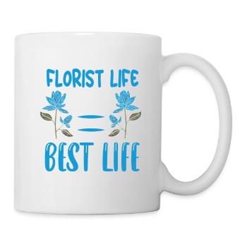 Designer floral Fleuriste Fleuriste Fleuriste - Mug blanc - blanc - Droite