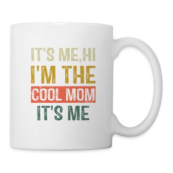 It's Me Hi I'm The Cool Mom It's Me Vintage Funny - Mug - white - Right