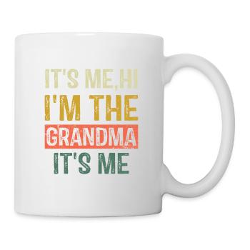 It's Me Hi I'm The Grandma It's Me Vintage Funny - Mug - white - Right