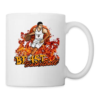 Bête de basket-ball - Mug blanc - blanc - Droite