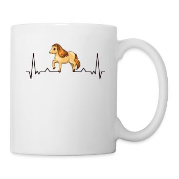 Shetland Pony Herzschlag - Tasse - Weiß - Rechts