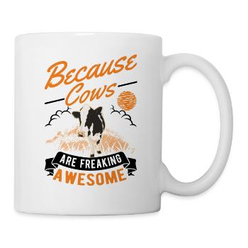 Cow Cattle Breeder Farmer Farmer Cows - Mug - white - Right