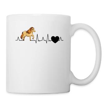 Shetland Pony Herzschlag - Tasse - Weiß - Rechts