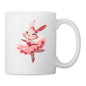 Häsin die tanzt - Tasse - Weiß - Rechts
