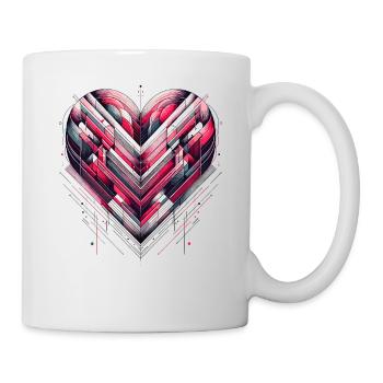 Futuristic Heart - Mug - white - Right