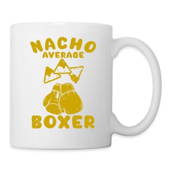 Boxer Boxing Funny Nacho Average Cinco de Mayo - Mug - white - Right
