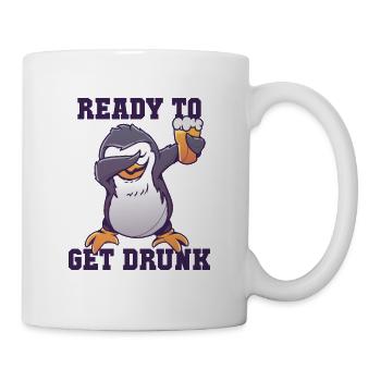 Prêt à se saouler Pingouin royal Manchot empereur - Mug blanc - blanc - Droite